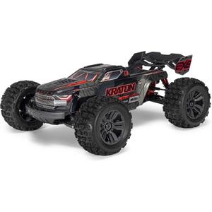ARRMA 1:8 Kraton 6S EXB Ready to Run, Clipless Body, Basher Monster Truck RC Remote Controlled, Powerful and Stable with Brushless Motor, Battery and Charger Not Included, Black, ARA8708V6T1