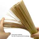 Bamboo Wok Brush 2 Pack Handmade Natural Scrubbers for Carbon Steel & Cast Iron, 100% Bamboo, No Metal, Eco-Friendly Kitchen Cleaning Brushes for Woks, Pans, Dishes, Teapots(for All Pots)