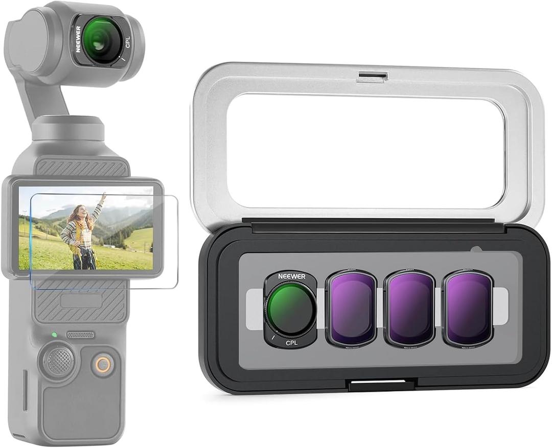 NEEWER ND & CPL Filter Set Compatible with DJI Osmo Pocket 3 4 Xtra Muse