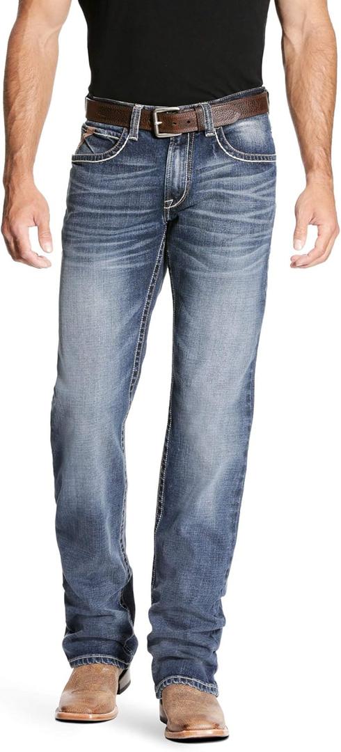 Ariat Men's M4 Low Rise Boot Cut Jeans (32W x 30L, Silverton)