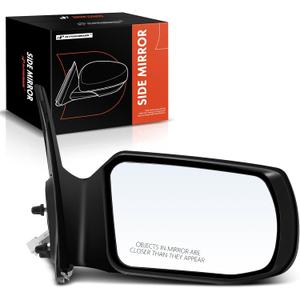 A-Premium Passenger Side Power Door Mirror - Compatible with Nissan Altima 2007-2012 - Non-Heated Non-Folding Black Outside Rear View Mirror - Replace# 96301-JA04A