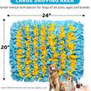 Snuffle Mat for Large Dogs, Slow Feeder Foraging Dog Toy for Stress Relief & Smell Training, Interactive Enrichment to Keep Dogs Busy, for Puppy/Medium/Large Breed, 24x20 Inches
