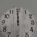 HYLANDA Wall Clock, Rustic Wall Clocks Battery Operated Silent Non Ticking, Country Round Wooden Clocks Farmhous Wall Decorative for Kitchen, Bathroom, Living Room (Gray 8 Inch) (C-grey Retro)