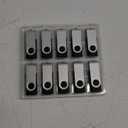 Enfain 10-Pack of 128MB USB Flash Drives in Black with LED Indicator and 12 Removable White Labels for Content Marking