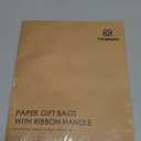 Vitalizart Paper Gift Bags With Ribbon Handles Set of 10 Assorted Colors Bulk Reusable For Gift Wrap Girls Kids Birthday Bridal Shower Party Favors Goodie Bags Candy Christmas 7.87"x3.54"x7.09" Small