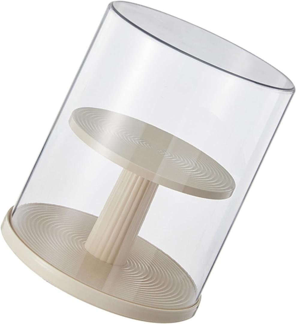 360 Degree Rotating Action Figure Display Box Anime Models Showcase Collectibles Storage