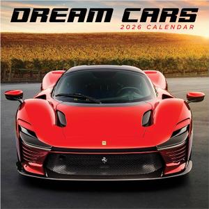 TF Publishing 2026 Dream Cars Wall Calendar - Large Grids for Appointments and Scheduling - Vertical Monthly Wall Calendar 2026 with Premium Gloss Paper for Home and Office Organization - 12x12in