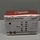 Homemate Heated Blanket Electric Throw - 50x60 Heating Blanket with 10 Fast Heat Levels 8 Hours Auto Off Soft Cozy Flannel Over-Heated Protection ETL Certification Keep Warming in Home (Grey Geometry)