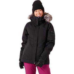 Roxy womens Meade Snow Jacket  10k Waterproof, Pfas-free, Recycled Materials, Insulated (Black) XS