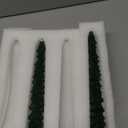 MTLEE 10 Pcs Green Christmas Tree Shaped Taper Candles 10 Inch Unscented Christmas Tree Candles Decorative Aesthetic Xmas Relaxation Gifts for Centerpiece Decorations (Classic)