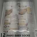 Mother's Choice Organic Cotton Baby Socks Infant 0-6 Months - 12 pairs Soft, Cozy, and Gentle Newborn Socks for Girls & Boys, Perfect Baby Registry for Everyday Wear, and Infant Comfort