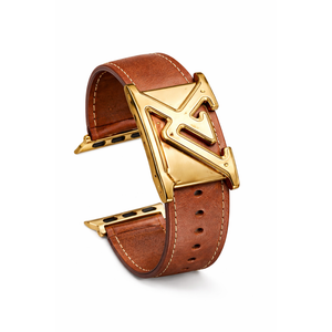 Leather Magnetic Band Compatible with Apple Watch Bands 38mm 40mm 41mm 42mm 44mm 45mm 46mm 49mm, Top Grain Genuine Leather iWatch band, Designer Dressy Luxury Strap for Women Men