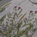 Horaldaily Spring Summer Tablecloth 60x120 Inch Rectangular, Wild Flowers Floral Table Cover for Party Picnic Dinner Decor (Beige)