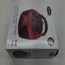 Jensen CD-475R Portable Sport Stereo Boombox CD Player with AM/FM Radio and Aux Line-in & Headphone Jack (Red)