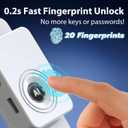 Fingerprint Fridge Lock,Child Proof Refrigerator Lock for Kids with Sticky Adhesive Pads,Cabinet Locks Baby Proofing for Fridge Cabinet Drawer Door Window Toilet