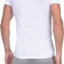 2(X)IST Men's Pima Cotton Slim Fit Deep V-Neck T-Shirt (White)