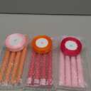 12 Pcs Pink and Orange Party Taper Candles with 3 Roll Ribbon 10 Inch Candle, Candlestick Decor for Baby Shower, Home, Thanksgiving, Wedding, Summer, Sunset, Fall, Dinner Party Decor
