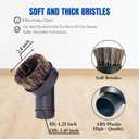 Universal 1.25 Inch (32MM) Vacuum Brush Attachments with Hose Adapter Kit for Shop Vacs Hose 1-1/4'' - 1.25 Vacuum Accessories for Small Shop Vacs