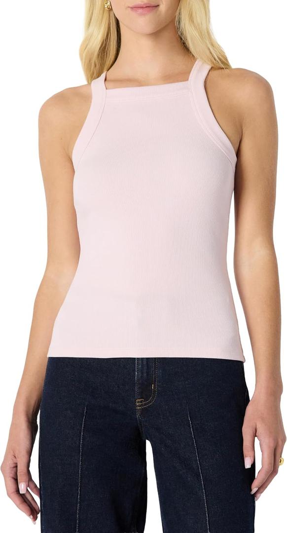 Amazon Essentials Women's Slim-Fit Stretch Rib High-Neck Tank with Consistent Stretch (XXL)