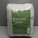 Ultra Soft Full Size Mattress Topper - Viscose Made from Bamboo Pillow Top Mattress Pad for Back Pain Relief - Naturally Cooling for Hot Sleepers, Green