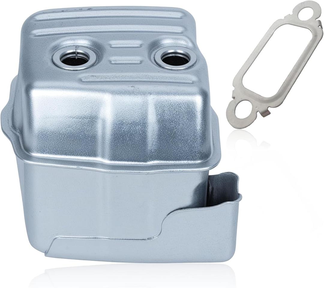 Adefol Exhaust Muffler Kit for Stihl MS261 MS271 Chainsaw, MS261 MS271 Exhaust Muffler with Exhaust Gasket Replacement Parts Replace 1141 140 0631, 1141 149 0600