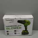 YUQUESEN Cordless Leaf Blower, 980,000 RPM Handheld Leaf Blower with 2 X 4.0Ah Batteries & Charger, Lightweight Leaf Blowers for Patio Cleaning, Lawn Care, Leaves, Dust - Light Green