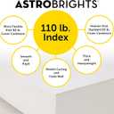 Premium Astrobrights White Cardstock, 8.5" x 11", 110 lb. Index, 94 Brightness, 200 Sheets - Heavyweight Astro White Card Stock for Invitations, Business Cards, Crafts and Printing