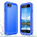 SPORTLINK for iPhone SE 3rd 2022/iPhone SE 2nd 2020/iPhone 7/8 Waterproof Case - Built in Screen Protector Full Body Shockproof Dustproof IP68 Waterproof Case for iPhone SE3/SE2/7/8 Frosted Blue