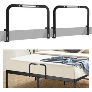 Mattress Slide Stopper, Extra Tall Non-Slip Mattress Gripper Retainer Bar, Mattress Holder for 1.5 "x 2" Metal Bed Frame to Prevent Sliding (2 Pack)