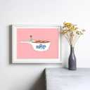 XASUBH Kitchen Canvas Wall Art, Dish Tomato Soup Wall Print, Funny Dining Room Wall Decor, Vintage Kitchen Signs Decor, Modern Cartoon Style, 12x16 Inch Unframed Canvas Print