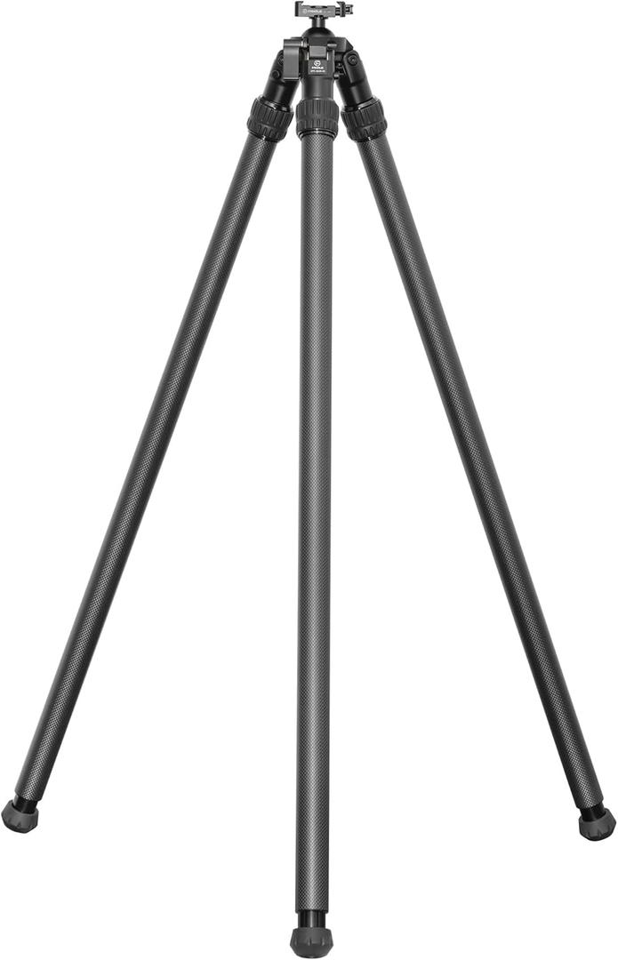 FANAUE ST-45 Carbon Fiber Tripod for Shooting, Hunting Tripod with Arca Swiss Quick Release Plate, Tripod for Photography with 360 Rotating Ball Head Adapter, Stable Rifles Rest Saddle Stand