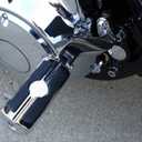 10mm Rear Passenger Footpeg Mounting Kit for Harley Touring Road King Road Glide Street Glide Electra Glide Models 1993-2025,Gloss Black