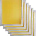 YLZ Aluminum Silk Screen Printing Screens 16 x 20 Inch Frame-230 White Mesh (6 PC)