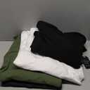 4 Pack Mens Big and Tall Thermal Shirts Fleece Lined Long Sleeve Loose Fit Undershirts Crewneck Casual Plus Size Top (5X-Large, Army Green, White, Dark Gray, Black)