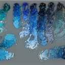 Grey Tempered Glass Palette 12x16 Tabletop Rectangle  Scratch-Resistant, Easy-to-Clean Artist Palette for Precise Color Mixing, Reduced Glare, Solvent-Resistant