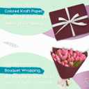 PerkHomy Wine Red Kraft Paper Roll 17.5" x 960" (80') for Gift Wrapping Bouquet Flower Art Painting Craft Writing Packaging Shipping 80GSM 55LB (Wine Red, 17.5" x 80')