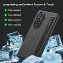 Nillkin for Samsung Galaxy Z Fold 7 Case with Stylus Pen [Superior Liquid Silicone] [Wireless Charging] [S Pen Holder] Shockproof Slim Phone Case Cover for Galaxy Z Fold 7, Black-No Screen Protector