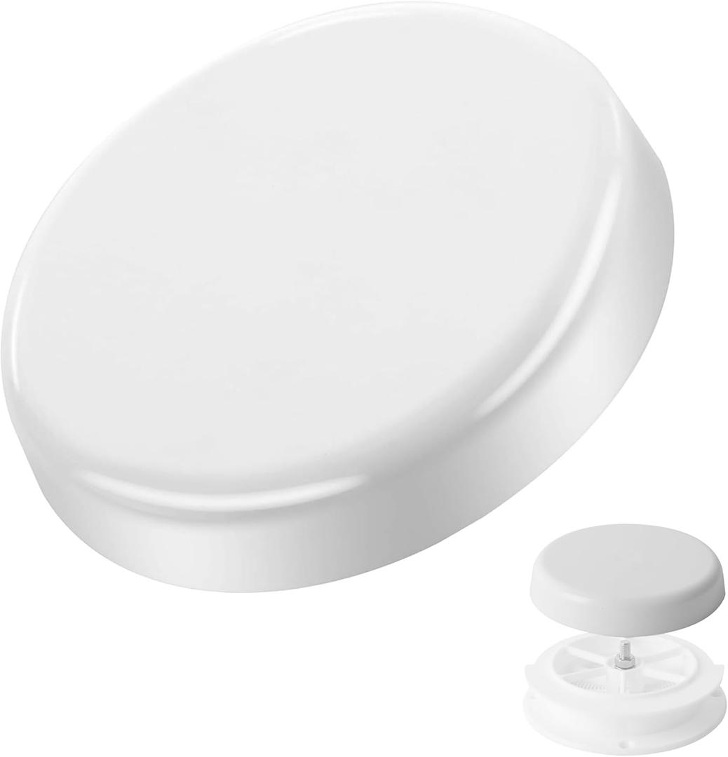 10-Pack Mushroom Style RV Plumbing Vent Cap, Universal RV Attic Mushroom Roof Vent Cover Replacement for Trailer Camper Ceiling Roof Plumbing Ventilator Cap - White