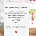2 x Funny Apology Cards for Her Him, I'm Sorry Card, Unique Apology Gifts for Women, Men, Friends, Forgive Me Card