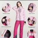 TSLA Women's Winter Ski Jacket, Waterproof Warm Insulated Snow Coats, Cold Weather Windproof Snowboard Jacket with Hood