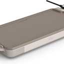 bella 10" x 20" Electric Griddle with EverGood Ceramic Nonstick Coating, Removable Temperature Probe, Dishwasher-Safe Drip Tray & Cool Touch Handles, Cook up to 10 Eggs, 1500 Watt, Oatmilk