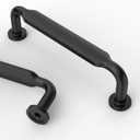 Asidrama 20 Pack 3.75 Inch(96mm) Matte Black Kitchen Cabinet Handles, Cabinet Pulls Kitchen Cabinet Hardware for Cupboard Drawer Pulls