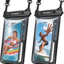 Rynapac Waterproof Phone Pouch Floating - 2Pack, [Up to 8.5''] IPX8 Waterproof Phone Case with Lanyard for iPhone 17 16 15 Pro Max, Touchscreen & Underwater Photography, Beach Travel Cruise Essentials