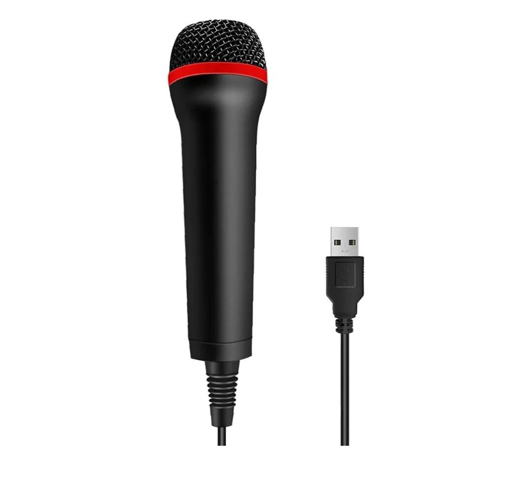 4M 13FT Wired USB Microphone for Rock Band, Guitar Hero, Let's Sing - Compatible with Sony PS2, PS3, PS4, PS5, Nintendo Switch, Wii, Wii U, Microsoft Xbox 360, Xbox One and PC