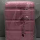 Kono Carry On Luggage 28 Inch Checked-Large Hard Shell Travel Trolley 4 Spinner Wheels Lightweight Polypropylene Suitcase with TSA Lock, Pink