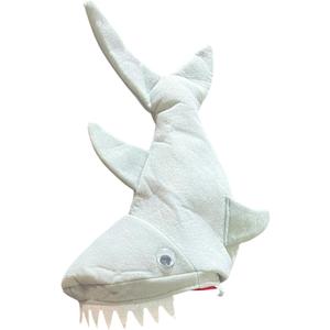 Cosmic Chameleon Shark Hat, Breathable Summer, Costume/Fun for Adults & Kids, Shark Party for Ocean Animal Party (Grey)