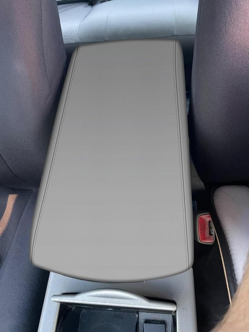 AOMSAZTO Light Gray Console Covers for 2007-2011 Toyota Camry Armrest Cover for Toyota Camry