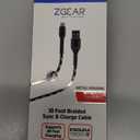 Adaptive Fast Charger Wall Charger, 10 Foot Braided Sync