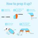 Beach Canopy Sun Shade, Beach Shade Canopy Wind Sail Camping Sun Shelter Lightweight Beach Tent Sun Shelter Easy Setup Outdoor Shelter for Camping, Fishing, Backyard and Picnics