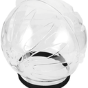 POPETPOP Cat Helmet Clear Protective Head Hood for Cats After Surgery 6.29X6.29X6.29In Breathable Cat Muzzle to Prevent Biting and Licking
